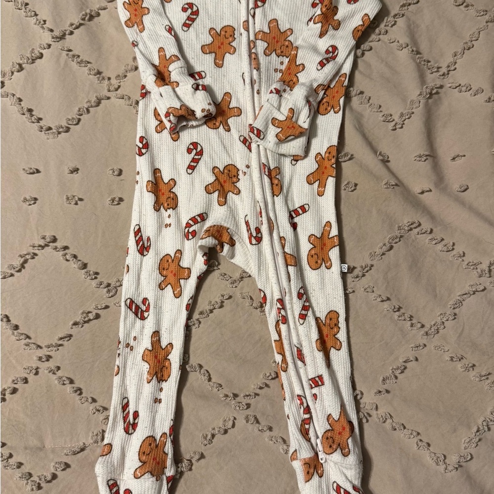 Caden Lane Gingerbread and Candy Cane Footie